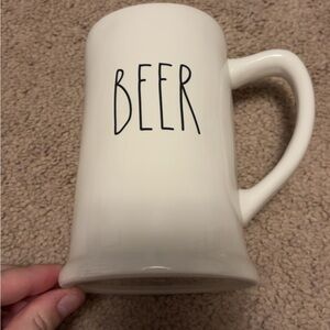Rae Dunn White Beer Mug